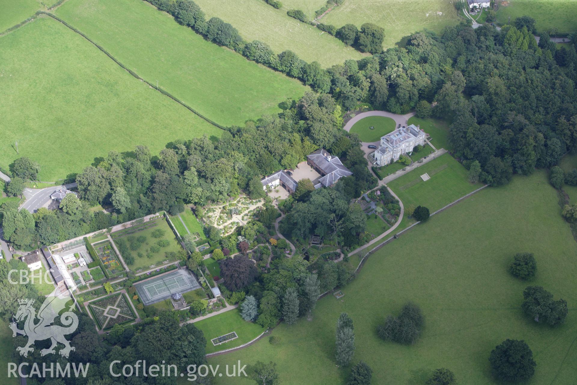 RCAHMW colour oblique aerial photograph of Bryn Bella. Taken on 30 July 2009 by Toby Driver