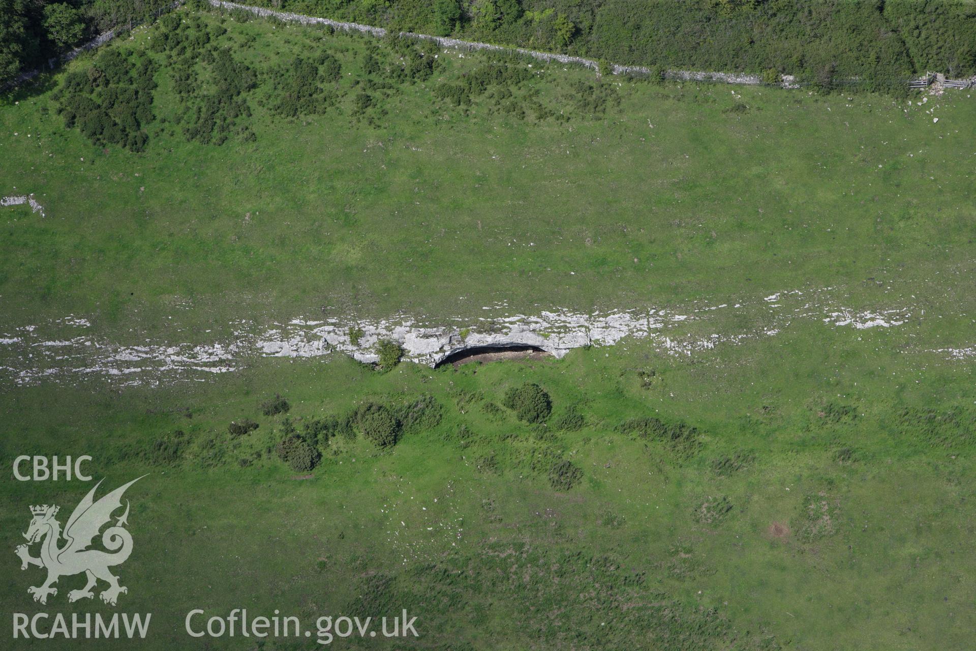 RCAHMW colour oblique aerial photograph of Gop Cave. Taken on 30 July 2009 by Toby Driver