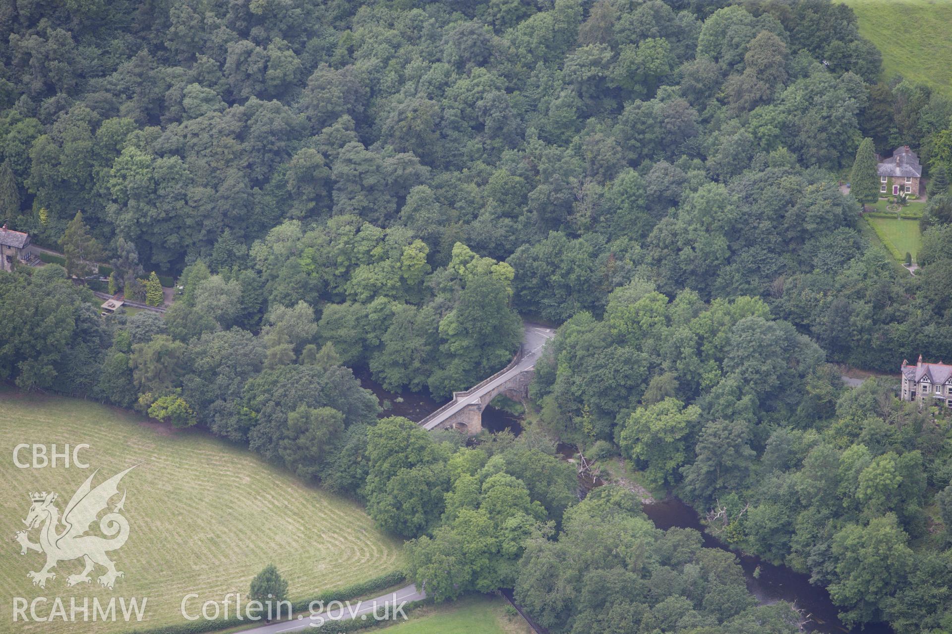 RCAHMW colour oblique aerial photograph of Cysylltau Bridge. Taken on 08 July 2009 by Toby Driver