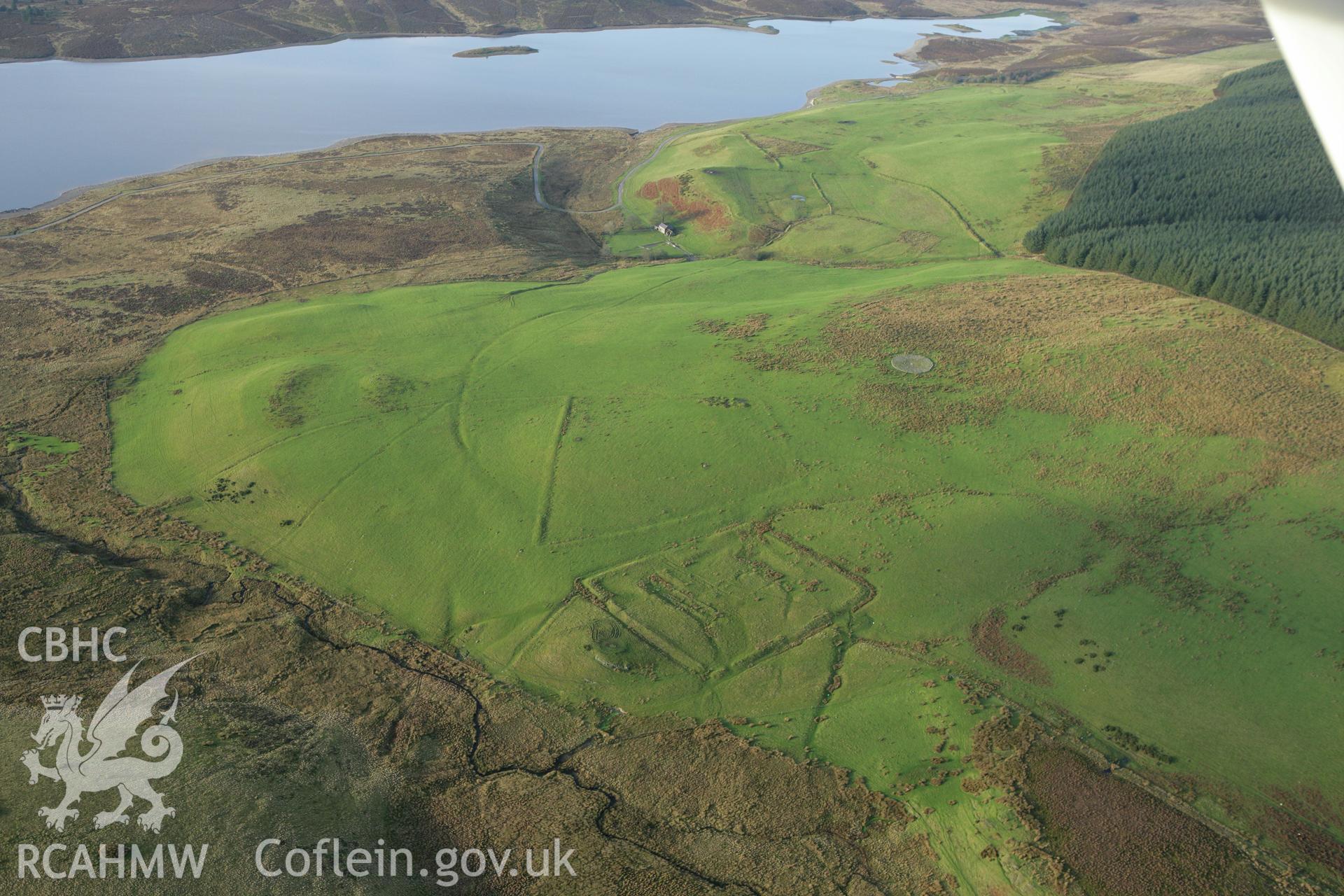 RCAHMW colour oblique aerial photograph of Hen Ddinbych. Taken on 10 December 2009 by Toby Driver