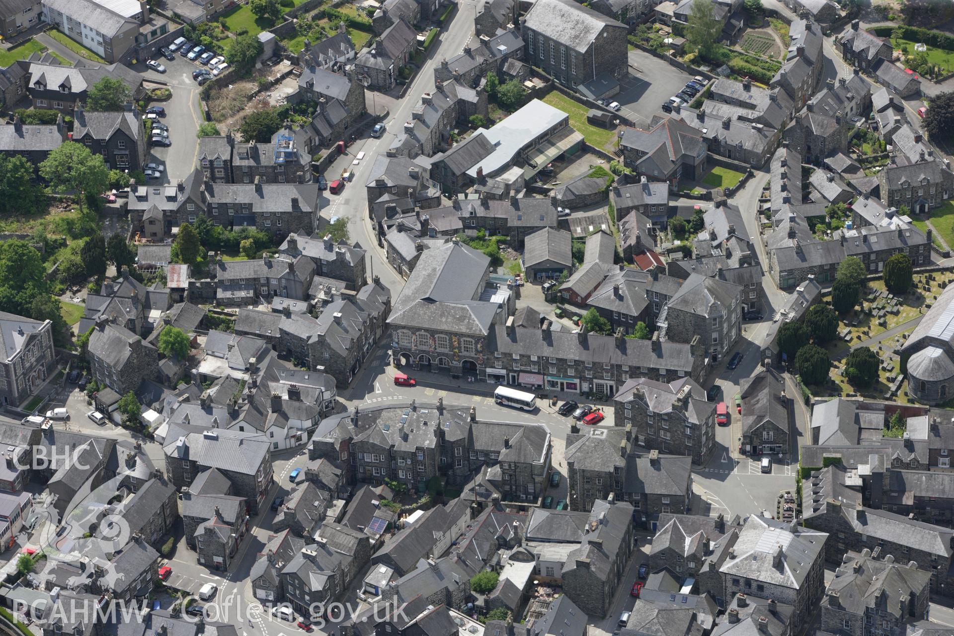 RCAHMW colour oblique aerial photograph of Dolgellau. Taken on 02 June 2009 by Toby Driver