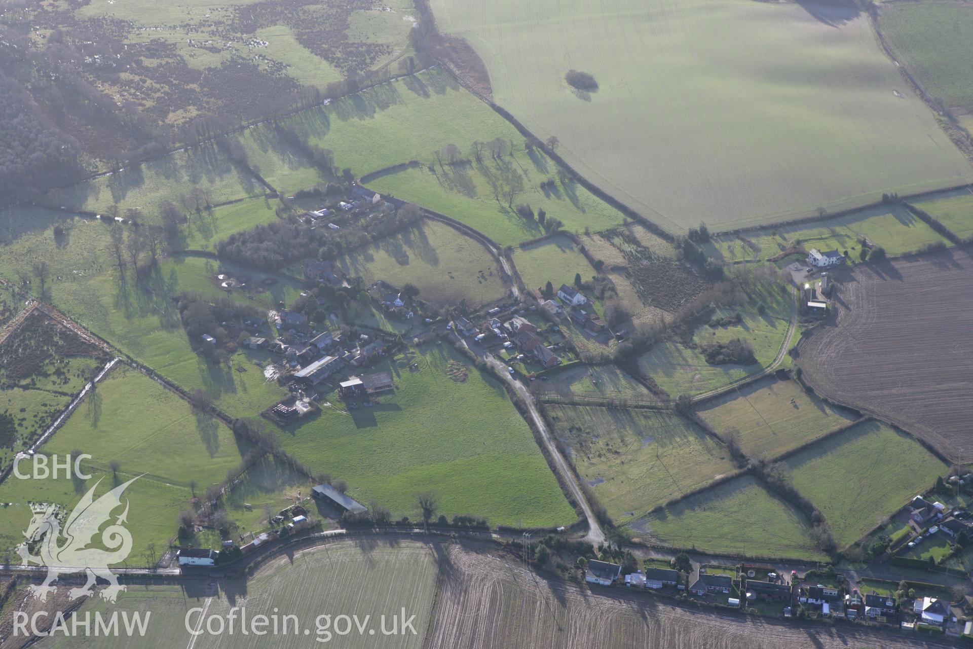 RCAHMW colour oblique photograph of landscape to the west of Cadney Moss. Taken by Toby Driver on 21/01/2009.