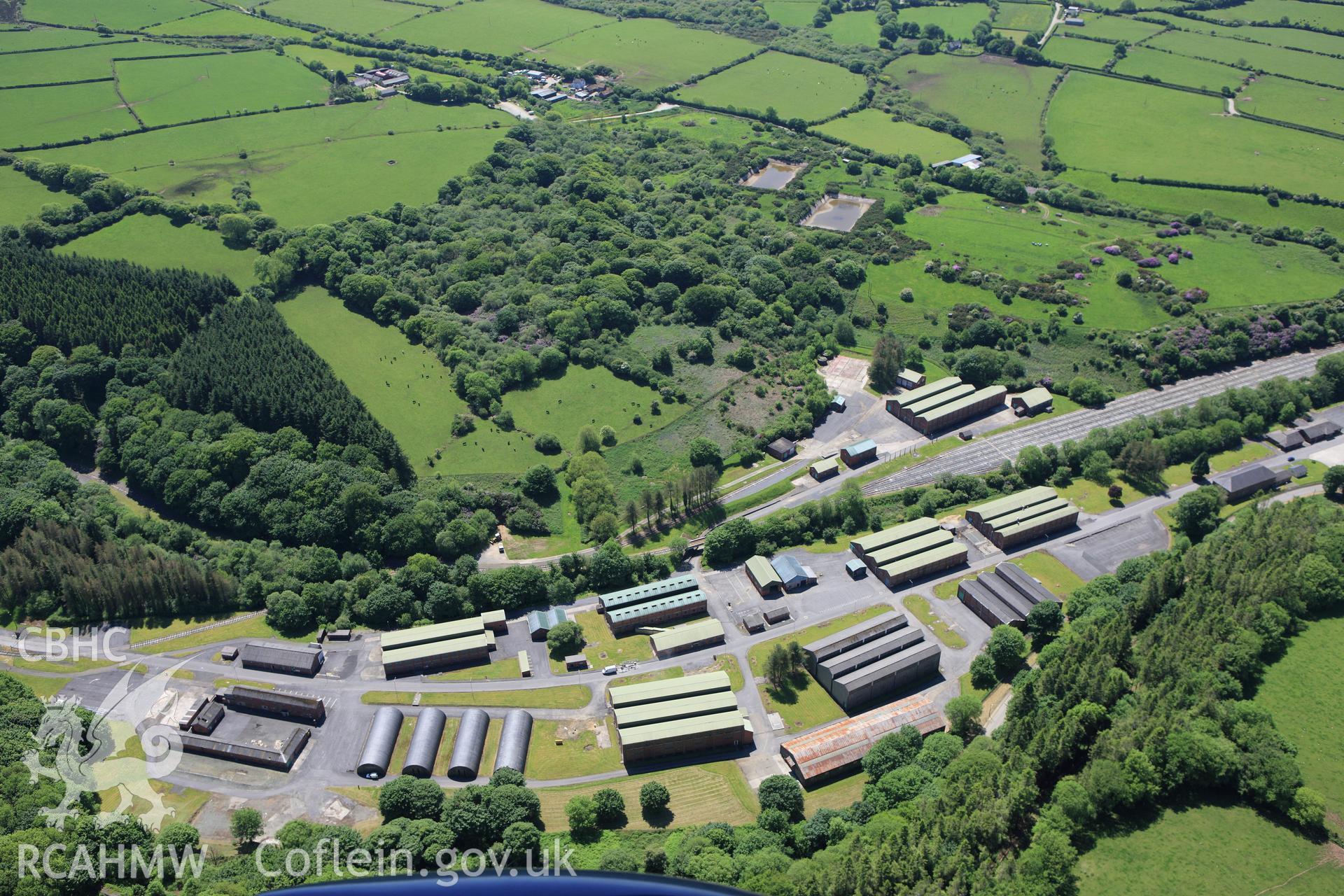 RCAHMW colour oblique aerial photograph of Waun Castell, Trecwn. Taken on 01 June 2009 by Toby Driver