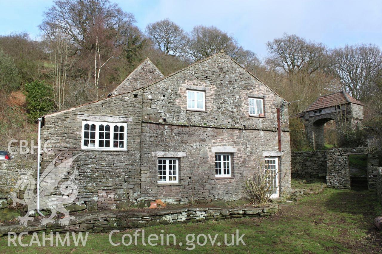 South elevation of the cottage.