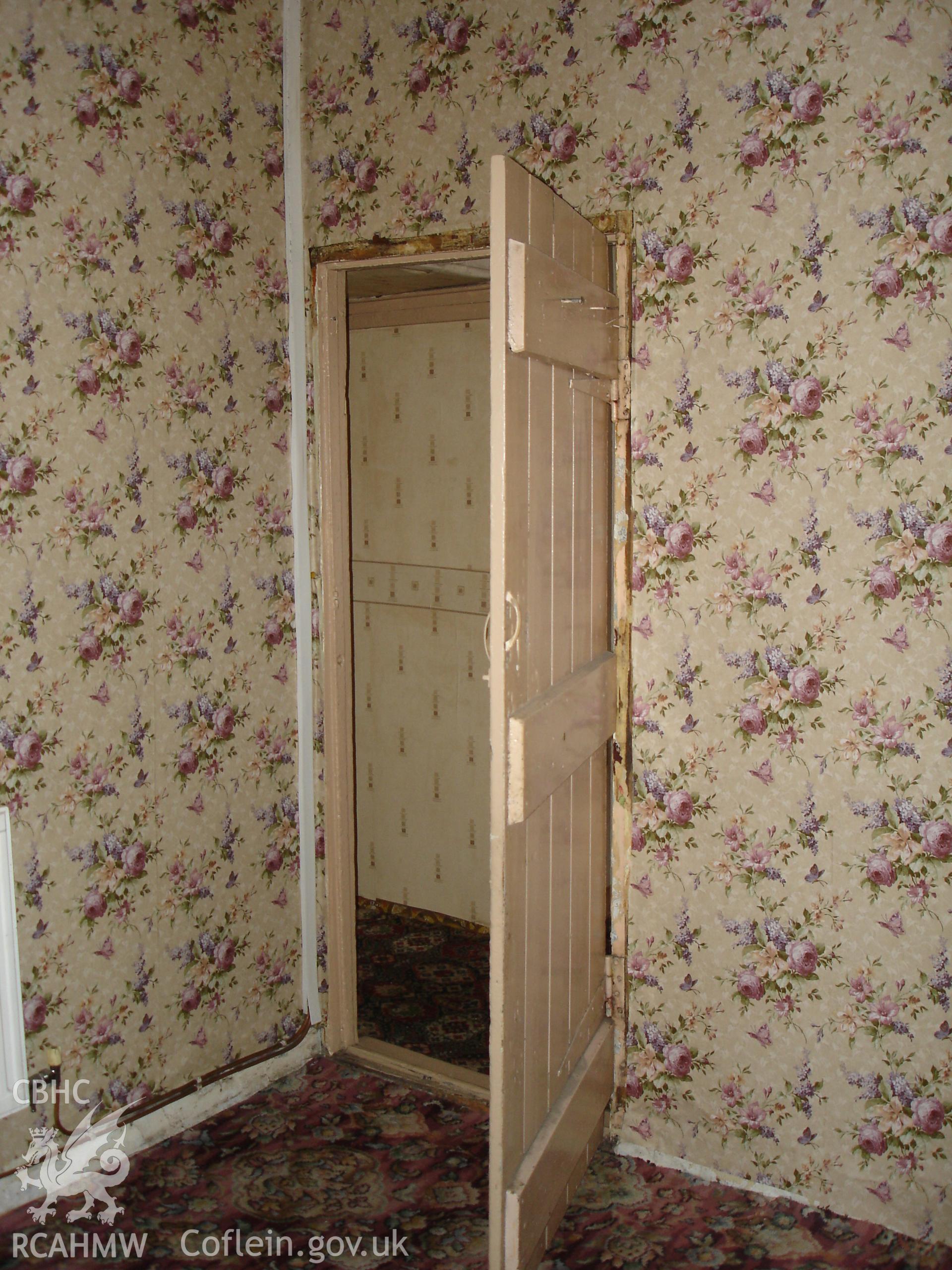 Colour digital photograph showing interior view of a cottage at Gelli Houses, Cymmer.