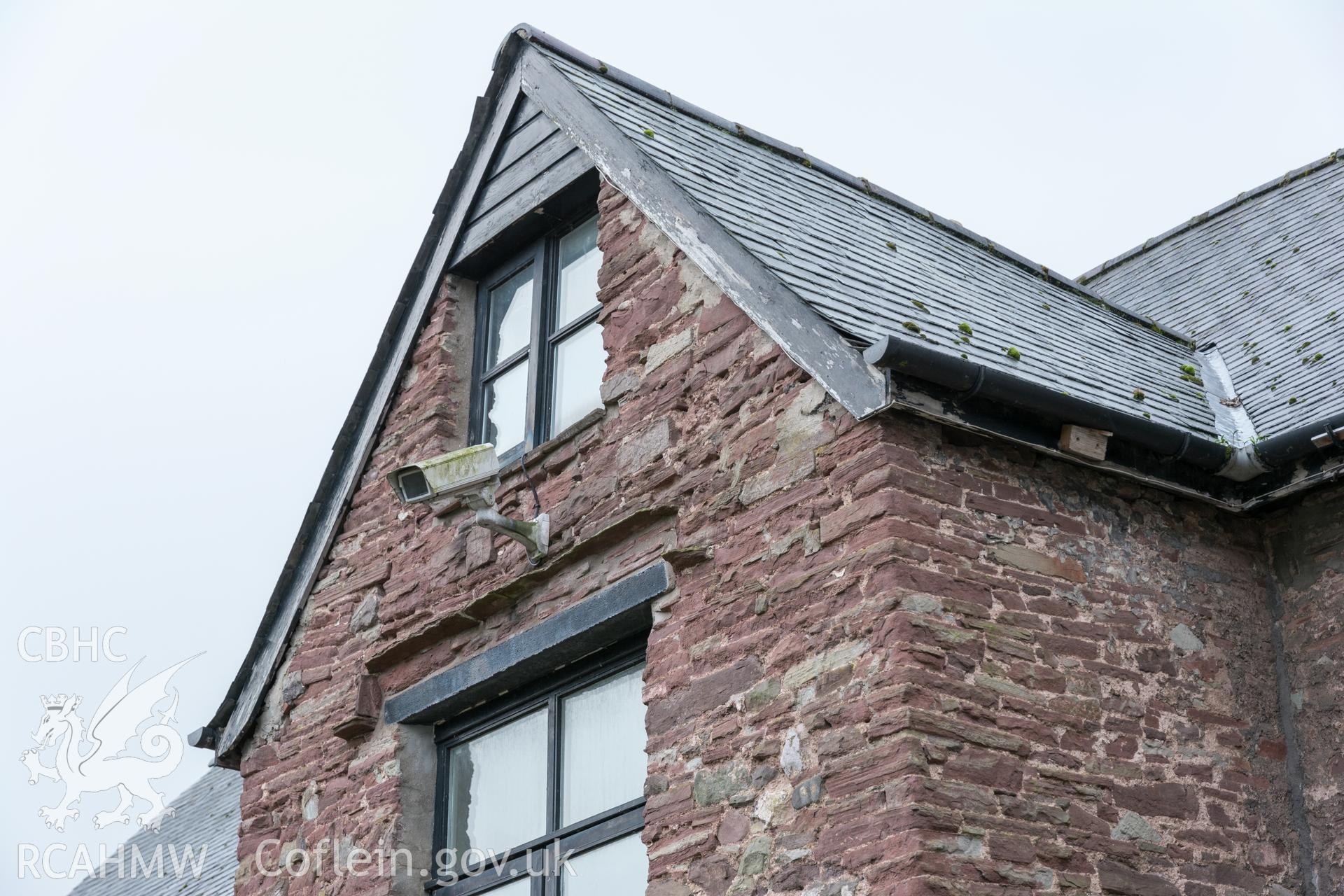 Exterior view showing rear elevation, taken by Martin Crampin for RCAHMW 21st March 2017.