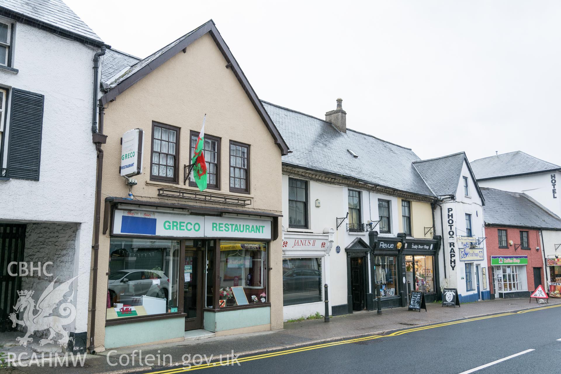 Exterior view showing front elevation, taken by Martin Crampin for RCAHMW 21st March 2017.