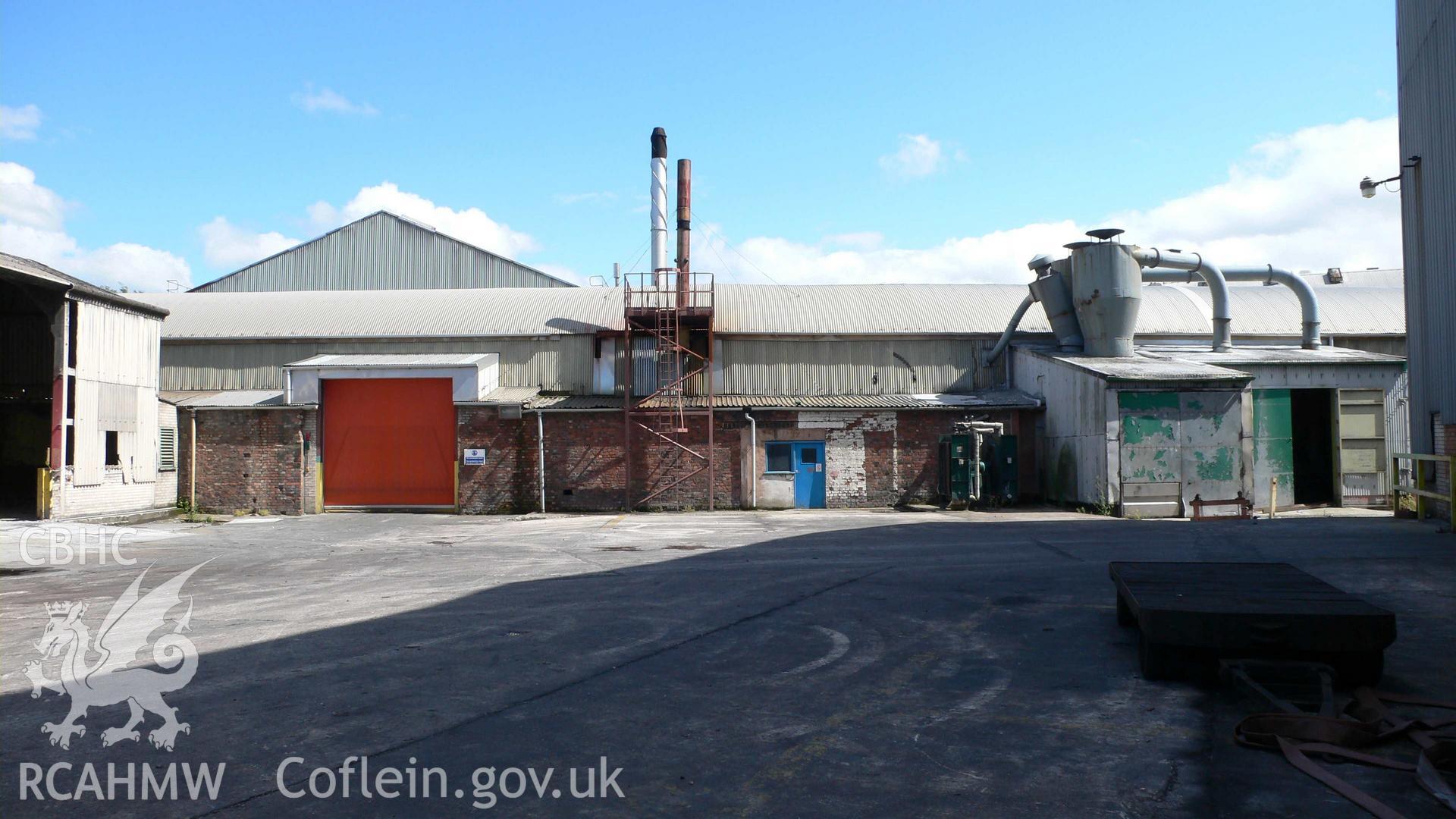 The old cast house, induction furnace and scalper sheds at Dolgarrog Aluminium Works taken by Ken Howarth 2008