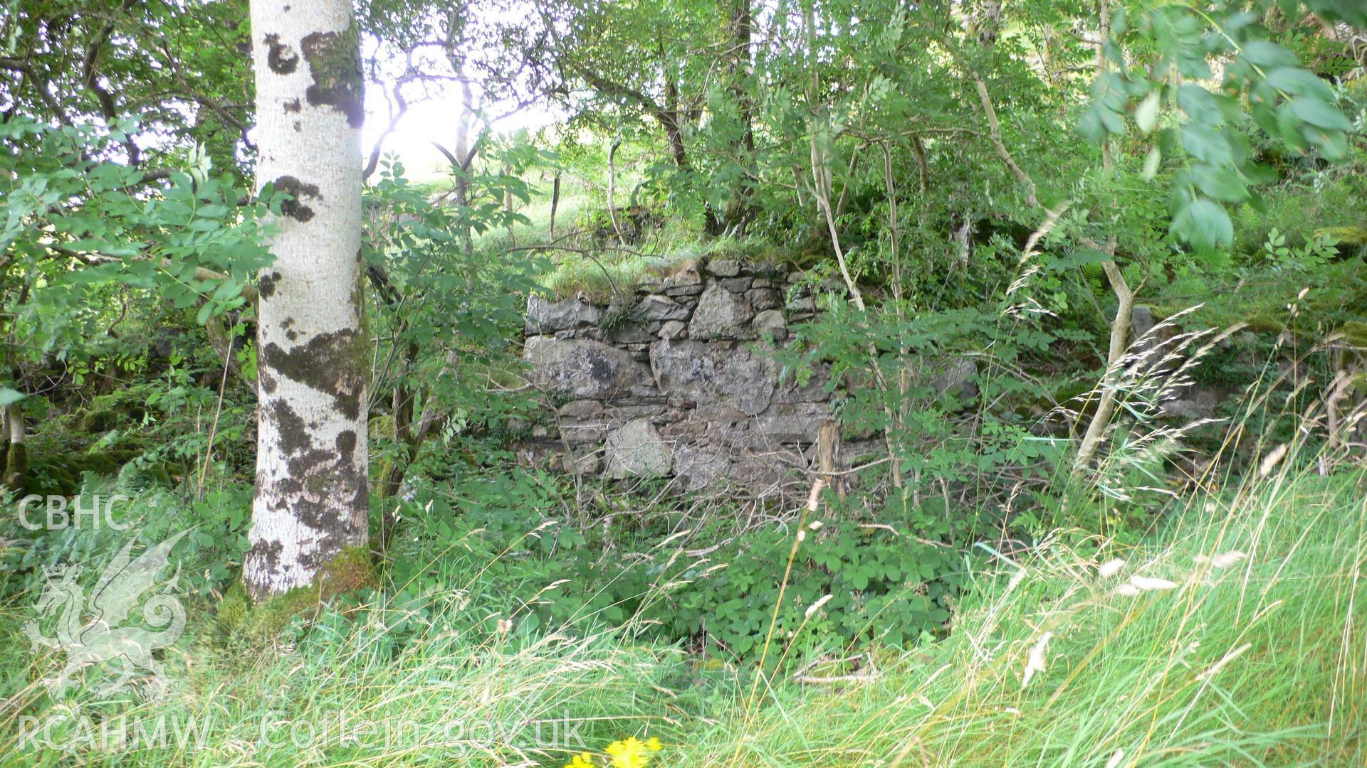 Building on the north side of the road at the site of Hen Gapel y Babell, Bont Newydd, taken by David Howarth August 2009.