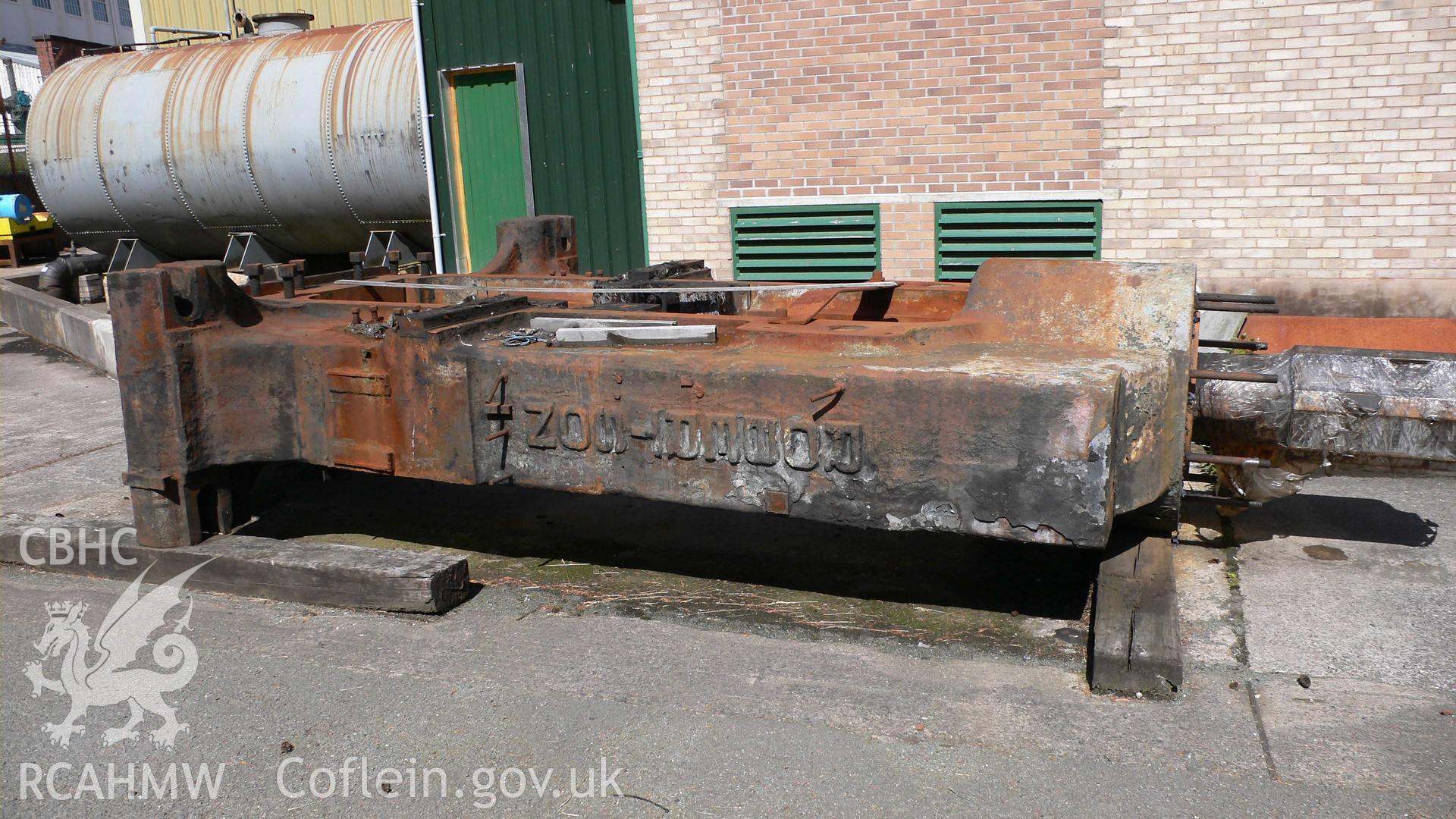 Rolling mill side piece at Dolgarrog Aluminium Works taken by Ken Howarth 2008