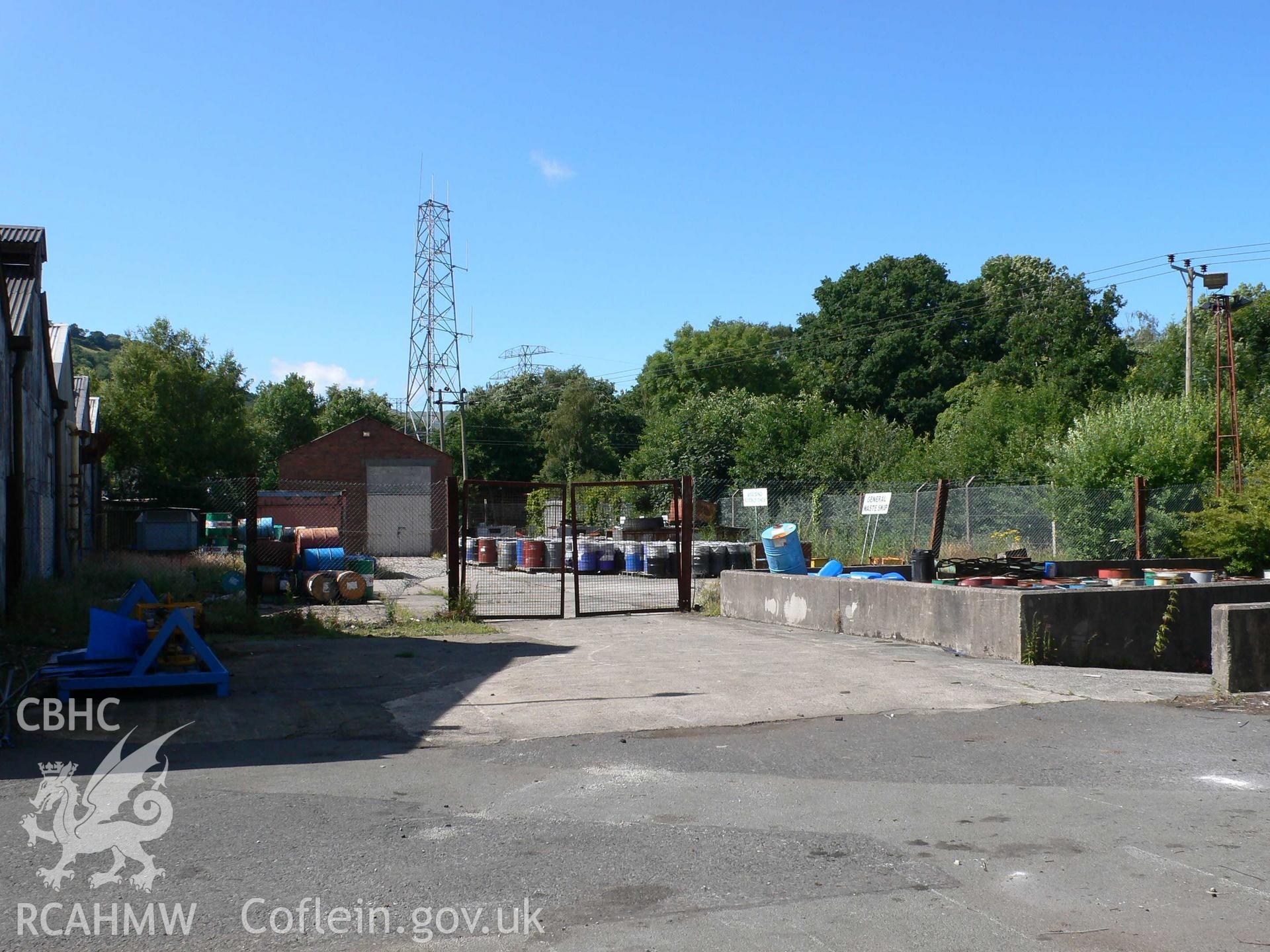 Storage yard at Dolgarrog Aluminium Works taken by Ken Howarth 2008