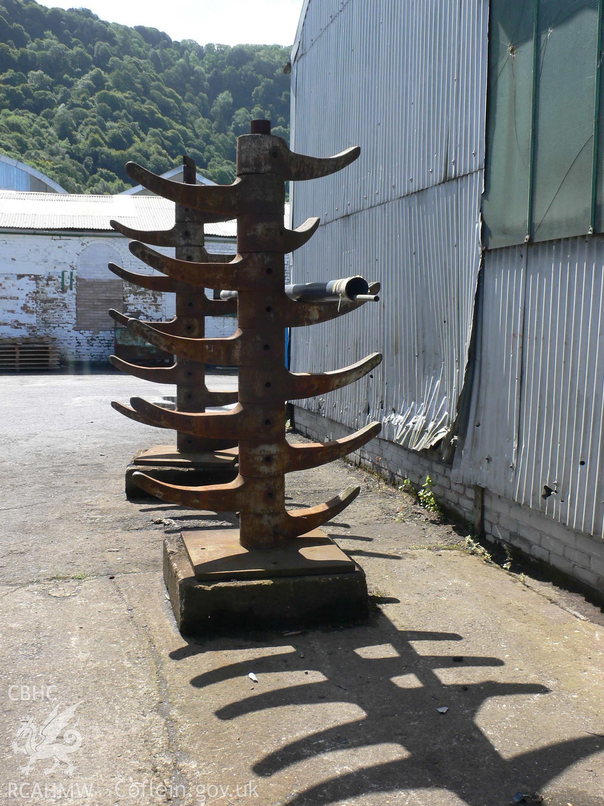 Pipe stand at Dolgarrog Aluminium Works taken by Ken Howarth 2008