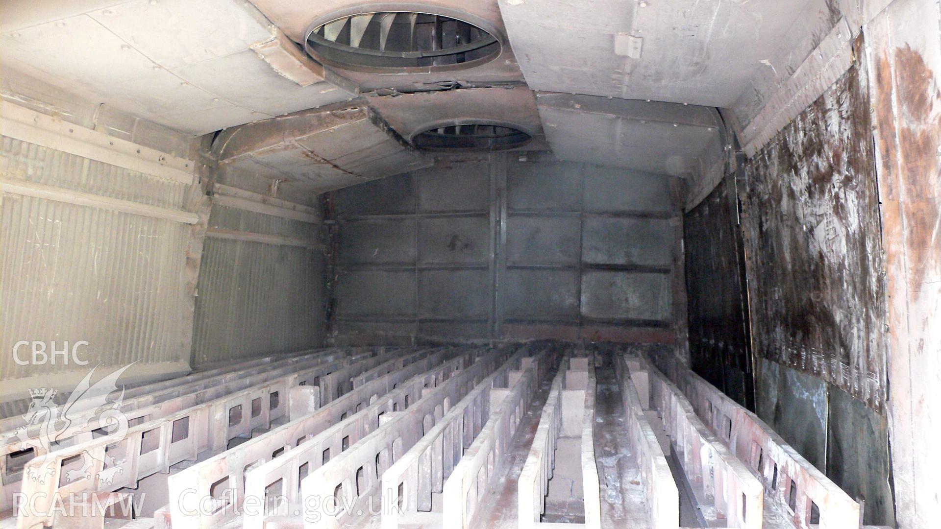 Interior of large oven at at Dolgarrog Aluminium Works taken by Ken Howarth 2008