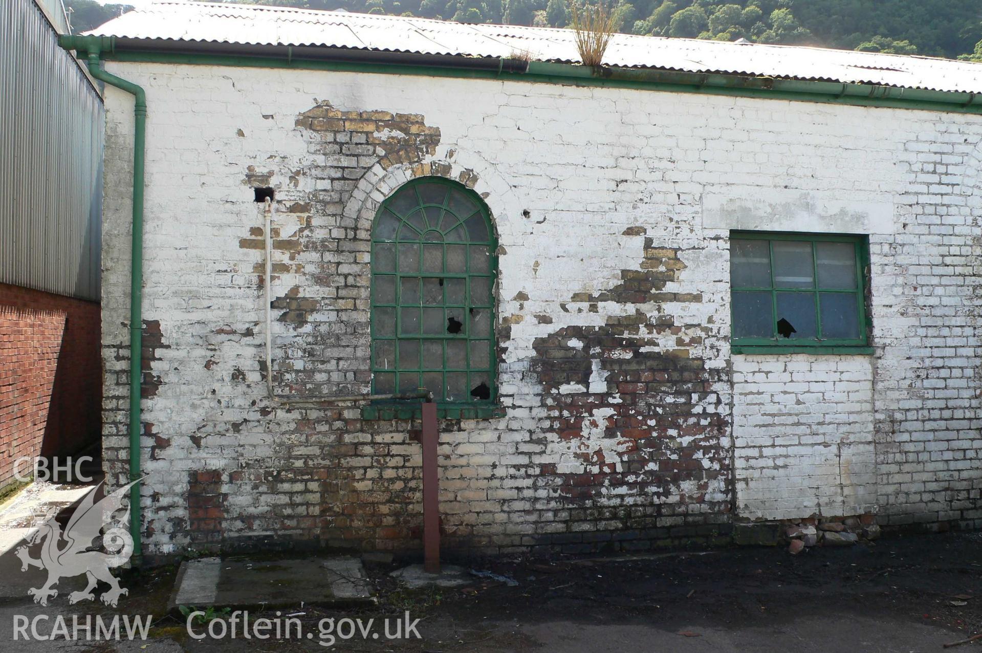 The old scalper shed at Dolgarrog Aluminium Works taken by Ken Howarth 2008