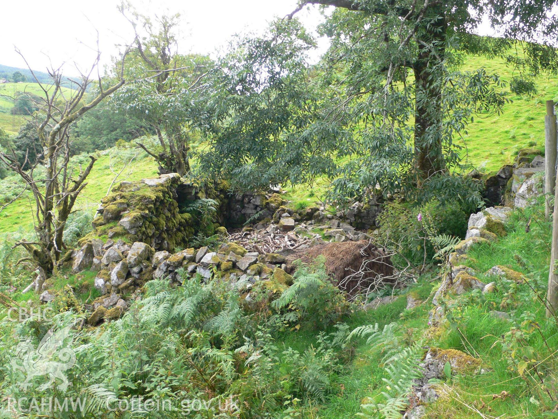 Building on the south side of the road at the site of Hen Gapel y Babell, Bont Newydd, taken by David Howarth August 2009.