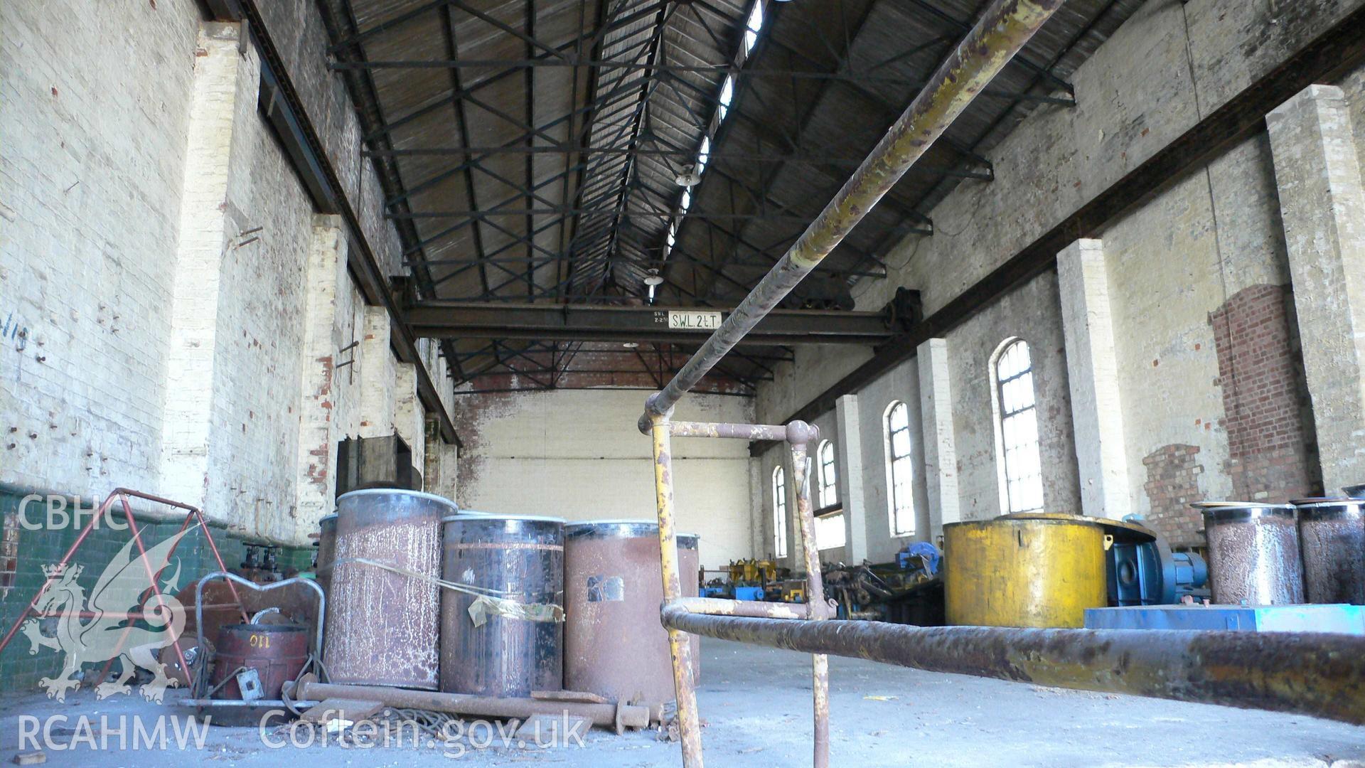 Interior of the old turbine plant at Dolgarrog Aluminium Works taken by Ken Howarth 2008.