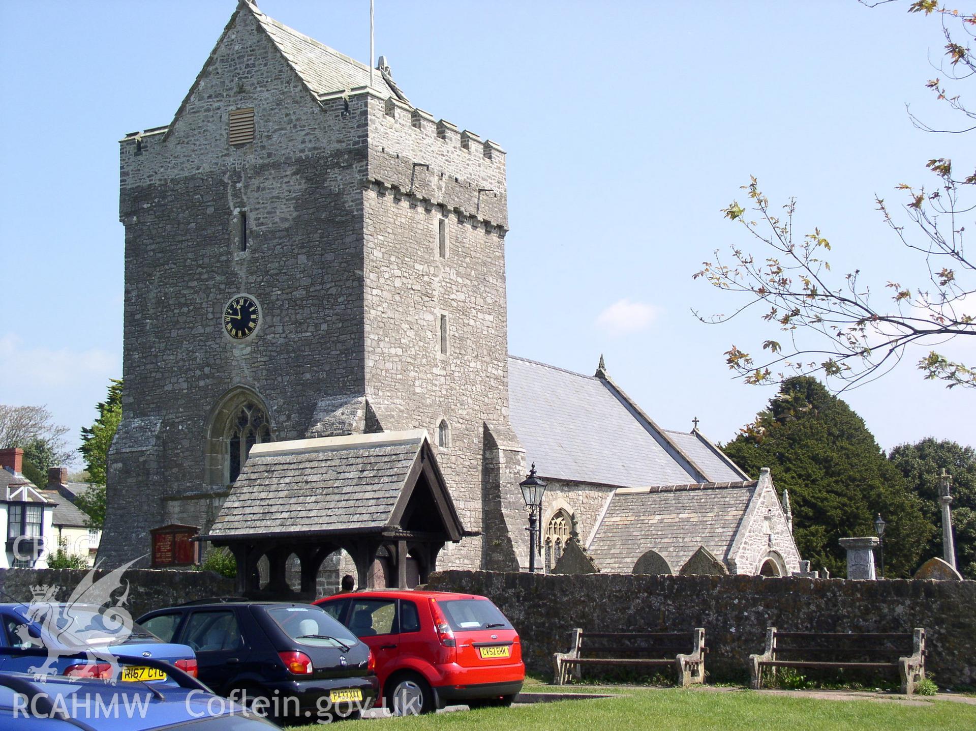 Colour digital photograph showing the exterior of St John the Baptist's Church, Mountain Ash; Glamorgan.
