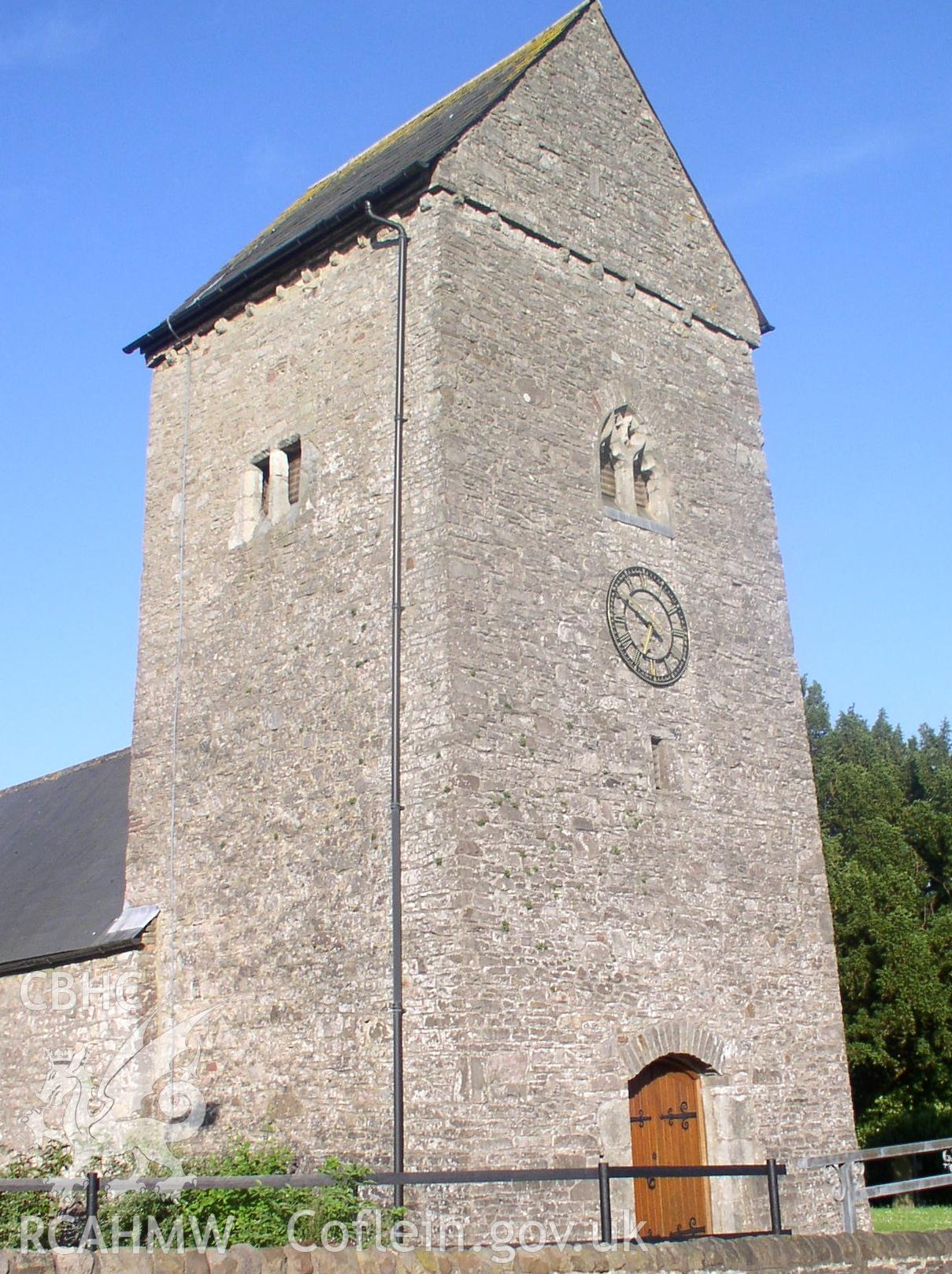 Colour digital photograph showing the exterior of St. Denys Church, Lisvane, Cardiff.