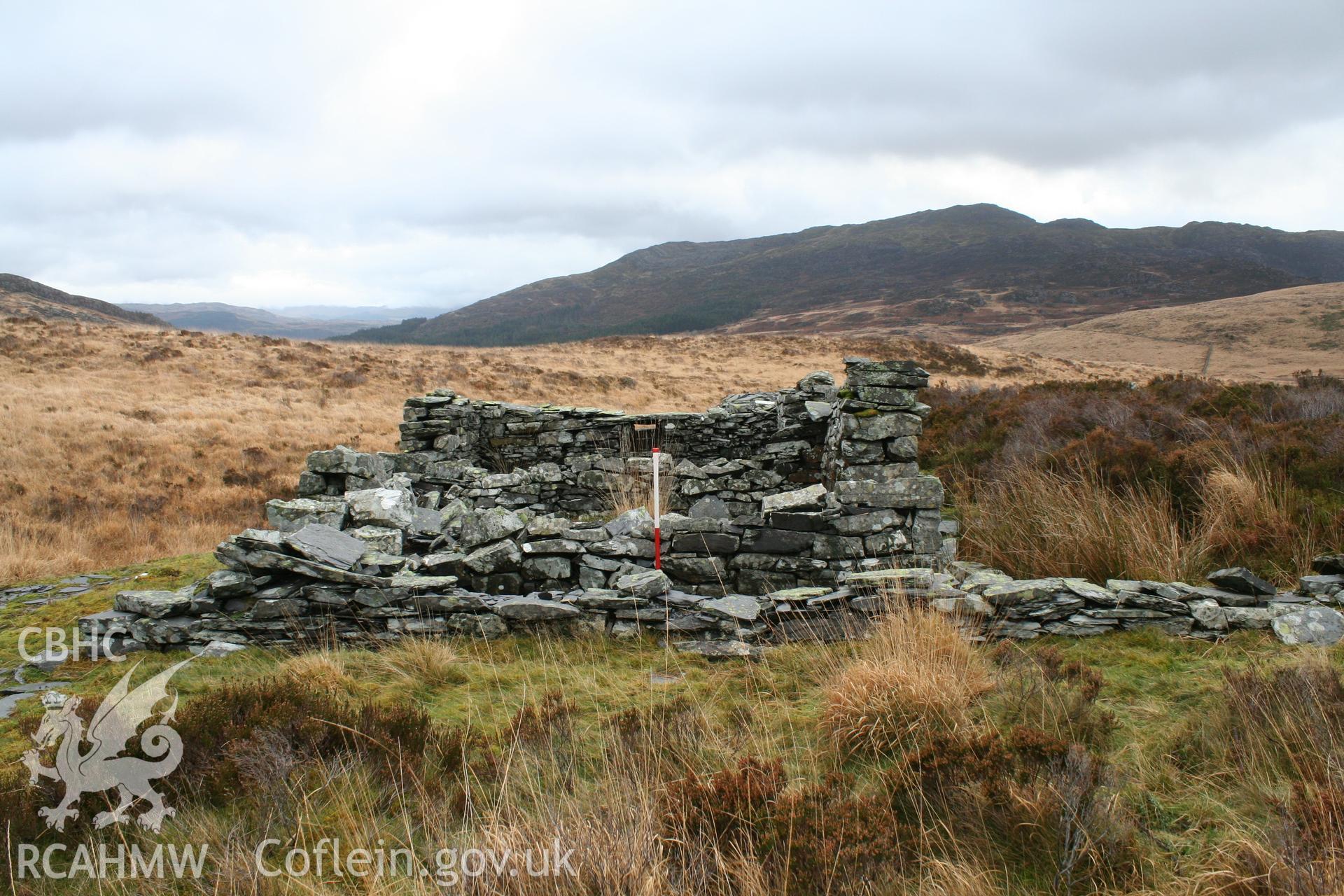 Slate Miners Building, looking east