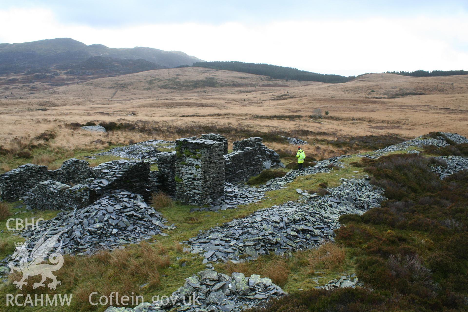 Quarry Structure, looking south-east
